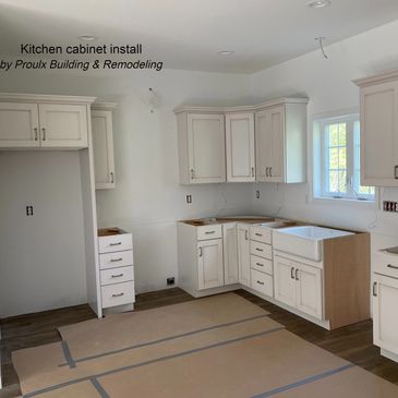 kitchen remodel, install cabinets, stafford ct.