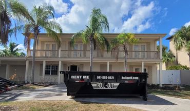 home remodel construction residential dumpster rental service cleanout roof tearoff 14 yd sarasota