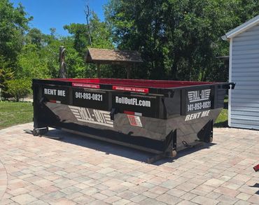 myakka city sarasota roll off dumpster rental service 14 20 yard construction garage remodel home