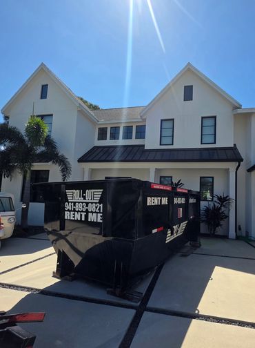 sarasota fl residential 14 yard rolloff dumpster rental service garage cleanout 