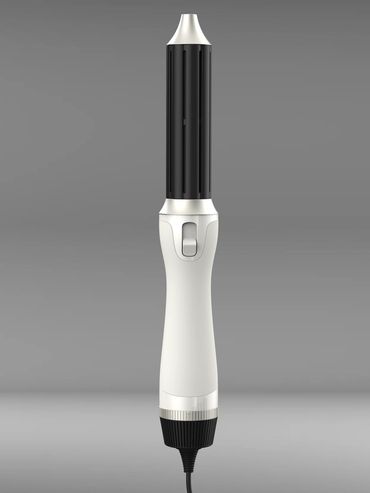 Arricciacapelli elettrico bianco e nero.