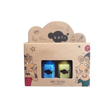 kraft paper nail polish box
