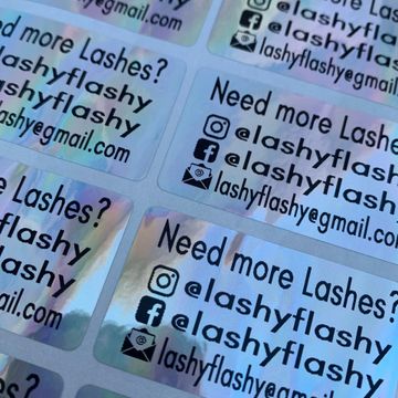 laser eyelash stickers