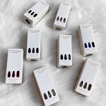 embossed nail polish paper box 