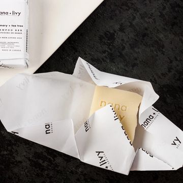 Soap wrapping wax paper