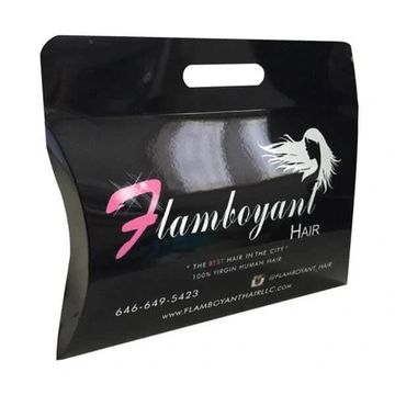 hair extension pillow box with handle