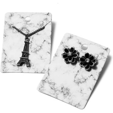 marble jewelry display card