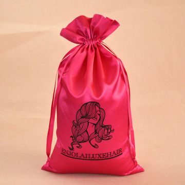hot pink extension satin bag