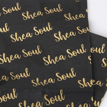 custom logo black tissue paper