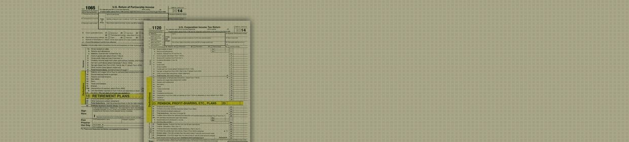 Highlighted tax documents showing income and tax