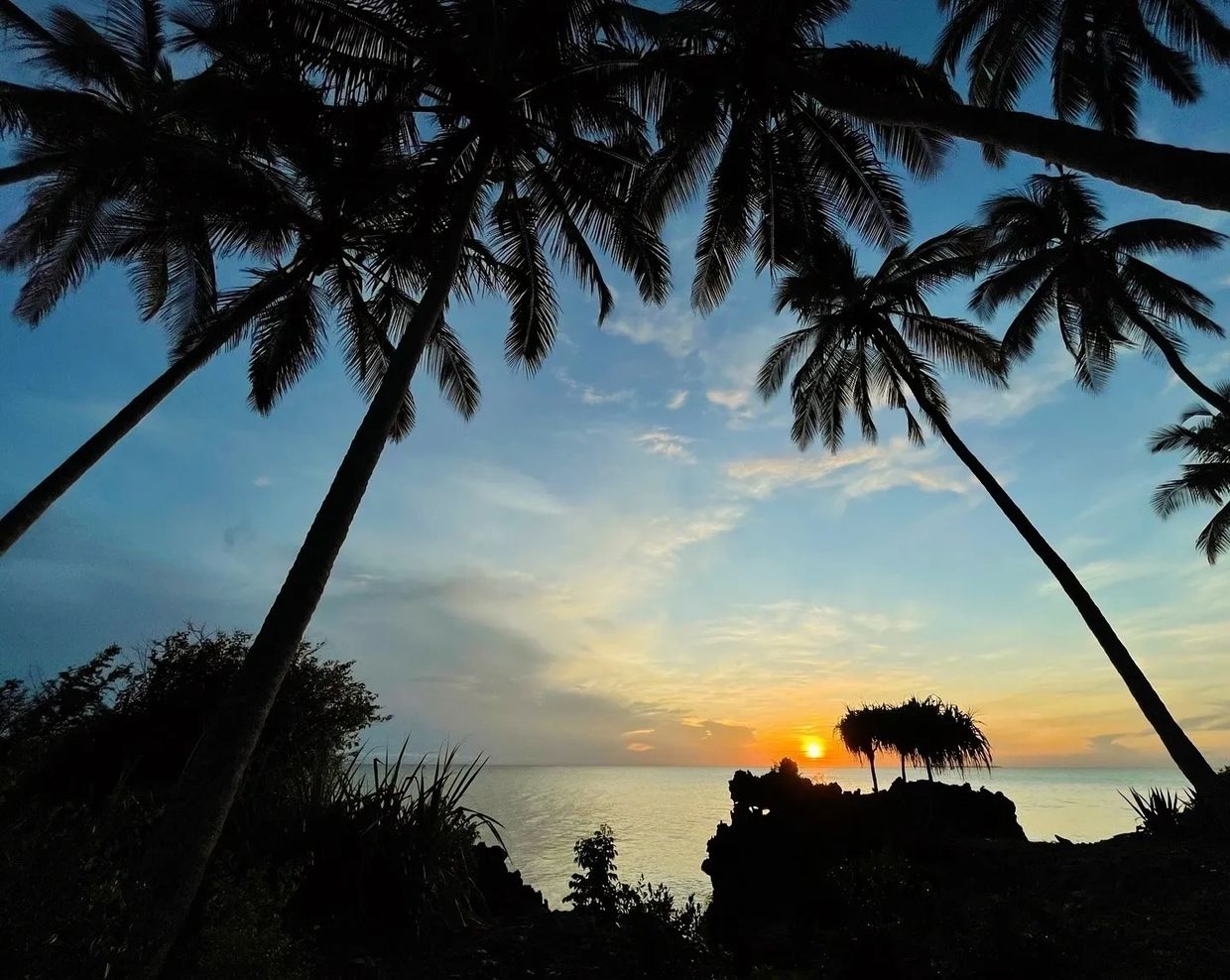 Stunning sunset view of kizimkazi mkunguni beach