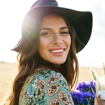 woman-smiling-outside