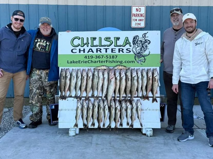 Chelsea Fish Board full of Lake Erie Walleye, and a couple bonus Yellow perch. 