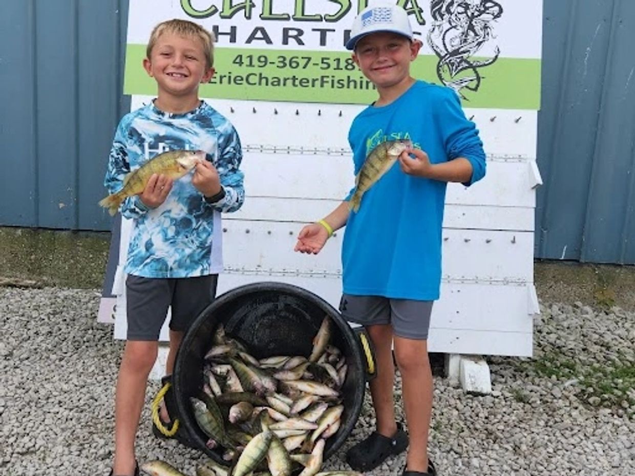 Boys limited out with Lake Erie Yellow Perch