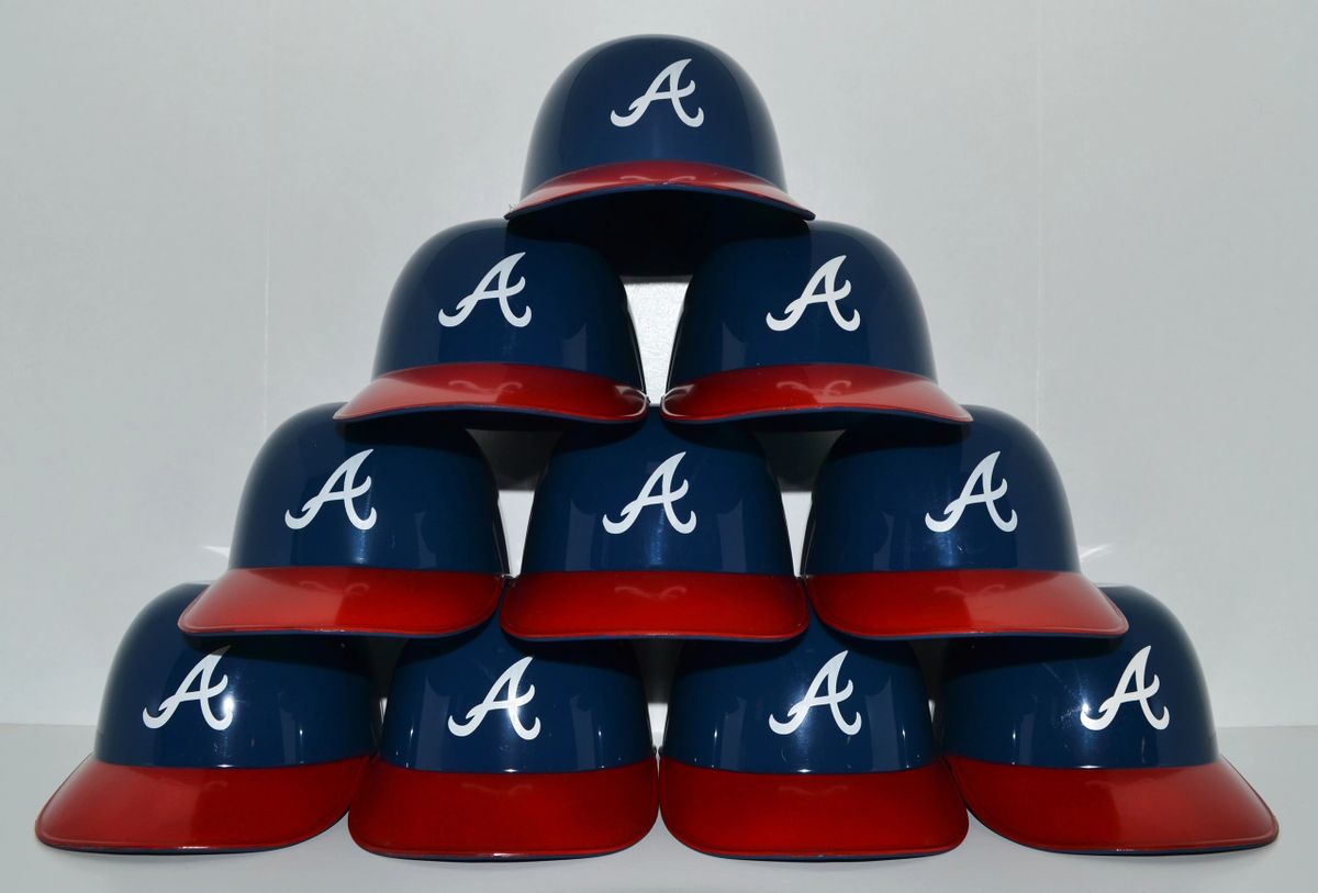 (10) Atlanta Braves Ice Cream Sundae Helmets (free shipping)