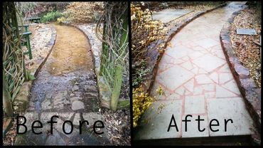 pathway cleaning, paving cleaning, garden cleaning, pressure washing services, jet washing services,