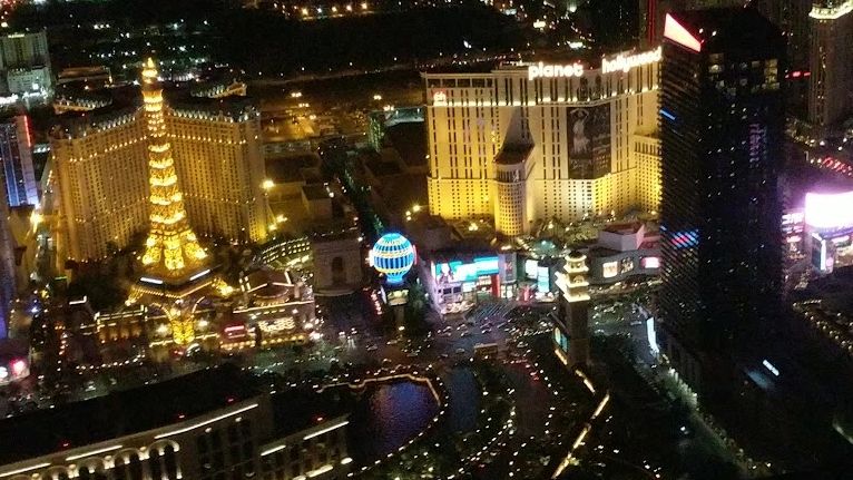 Las Vegas Nevada lights up at night