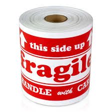 Roll Label Fragile/Side Up