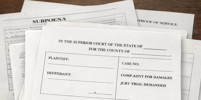 Superior Court of California court filing forms