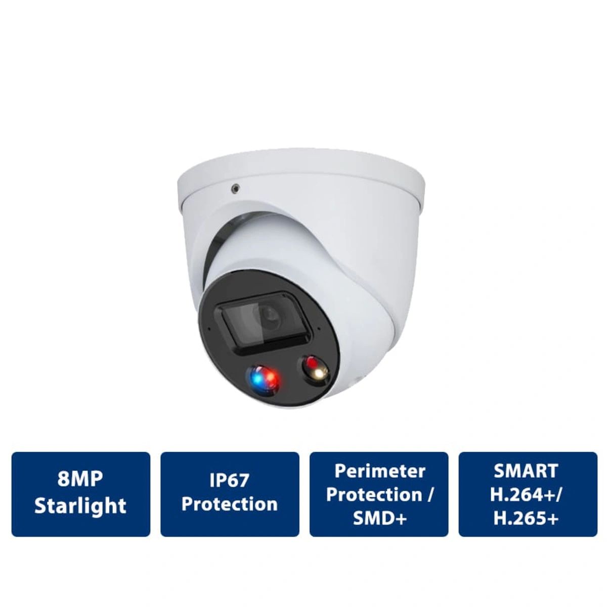 4K UHD SMART DUAL ILLUMINATION ACTIVE DETERRENCE FIXED LENS IP