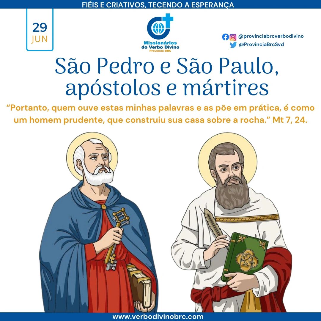 Por que São Pedro e São Paulo são comemorados na mesma data