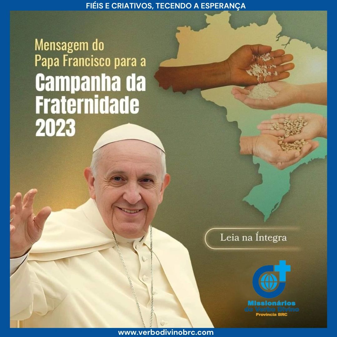 Mensagem do Papa Francisco aos brasileiros sobre a CF 2023