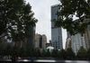 View from 9-11 Memorial Fountain, NYC