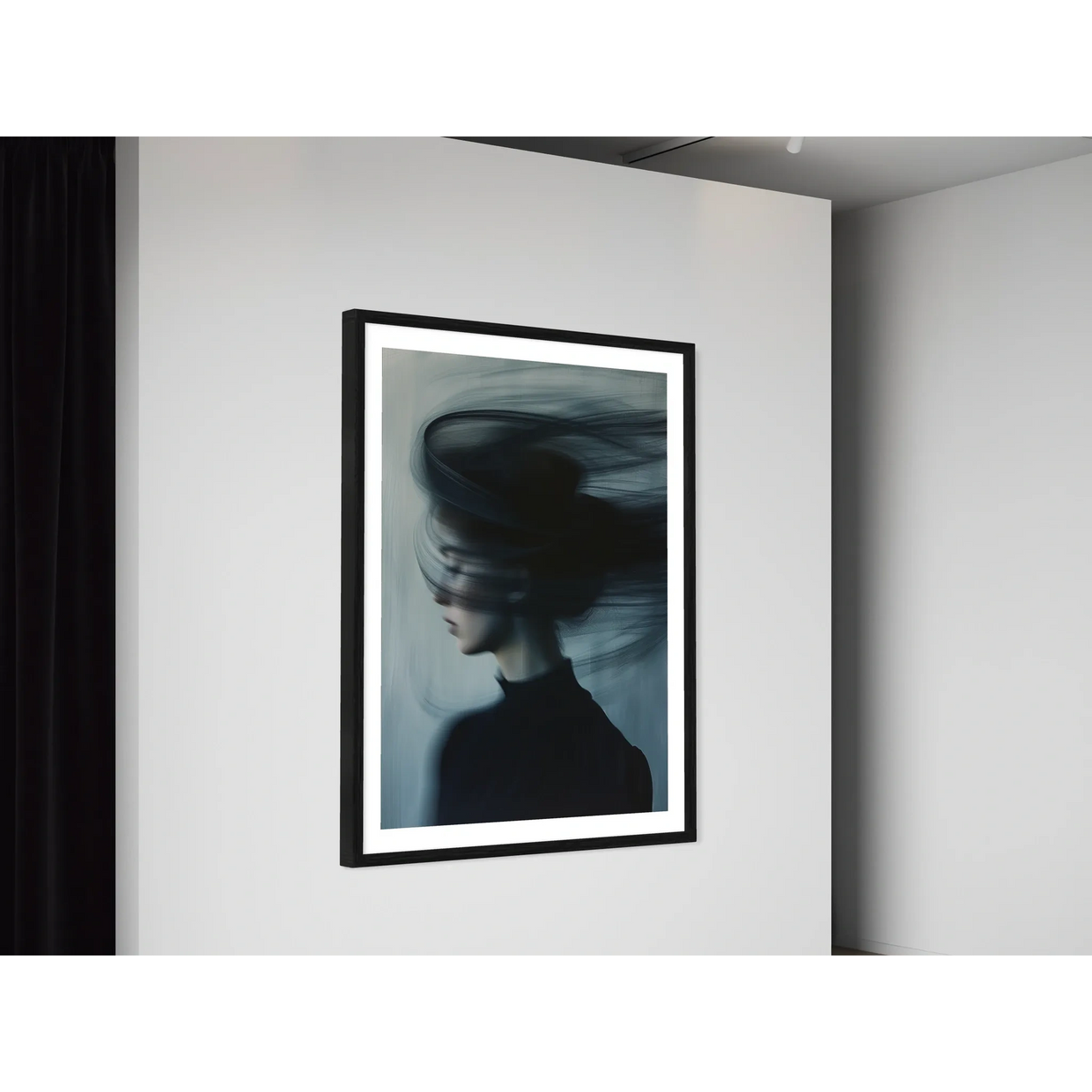 fotografía artística, tonos azules, efecto de movimiento, atmósfera mística, mundo de sueños, 