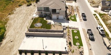Expert hardscape and landscape construction project in Salt Lake City by Black Diamond.