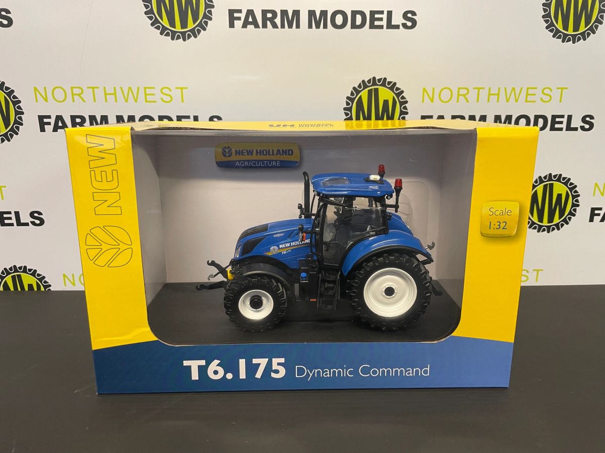 Tracteur New Holland T6.175 Dynamic Command 2022 - Modèle Réduit Métal Échelle 1/32 Avec Détails Exceptionnels
