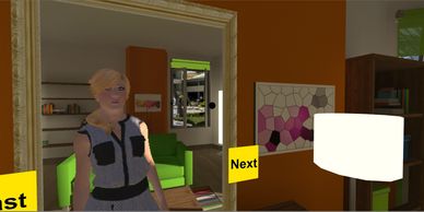 trans person in mirror virtual reality game transgender 