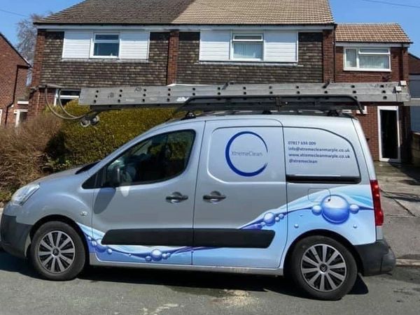 Home services cleaning van