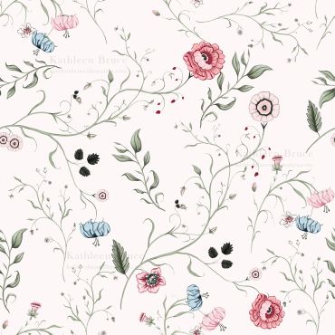 Elizabeth Chintz on Pale Pink
