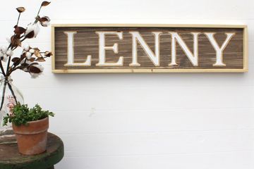 Kids Personalized Name Sign, Last Name Sign for Weddings, Personalized Home Decor Sign, 