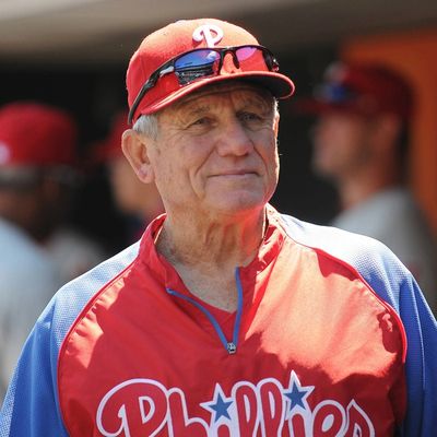 Larry Bowa in a Phillies uniform.