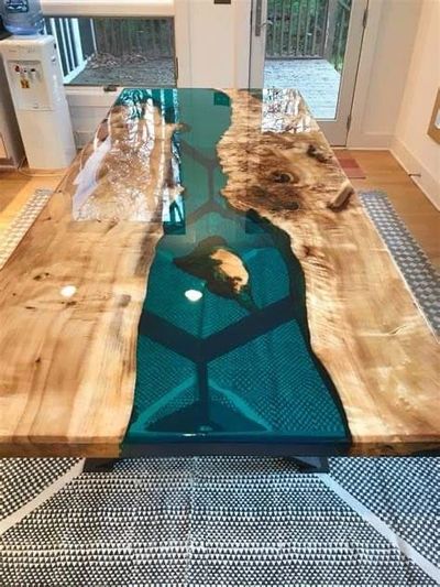 Epoxy river dining table