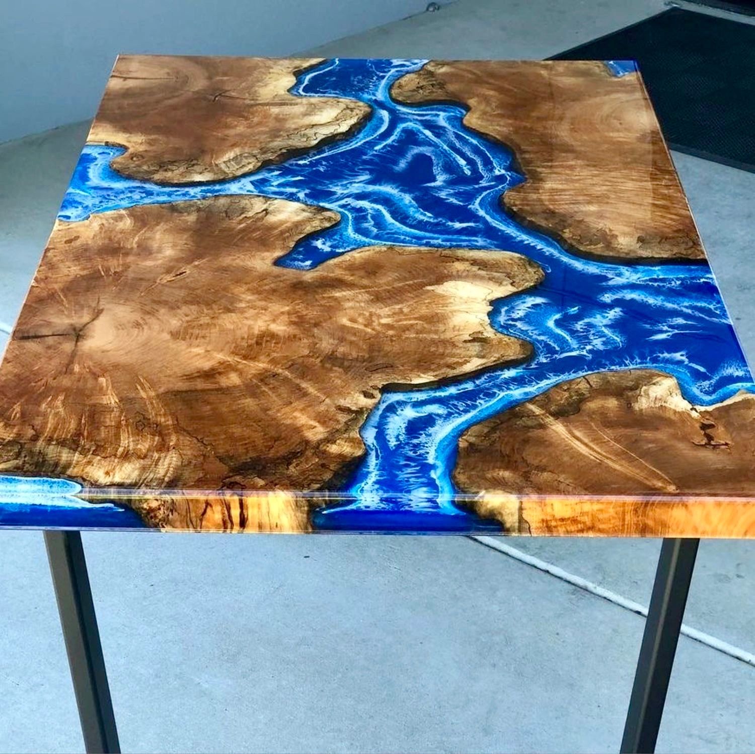 Epoxy river table