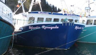 Atlantic  Renegade afloat in Beaver Harbour, NB.