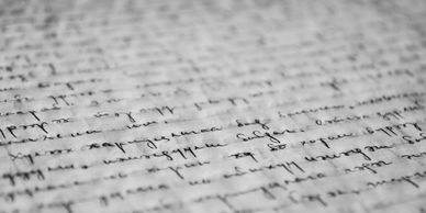 A sample of a hand written letter