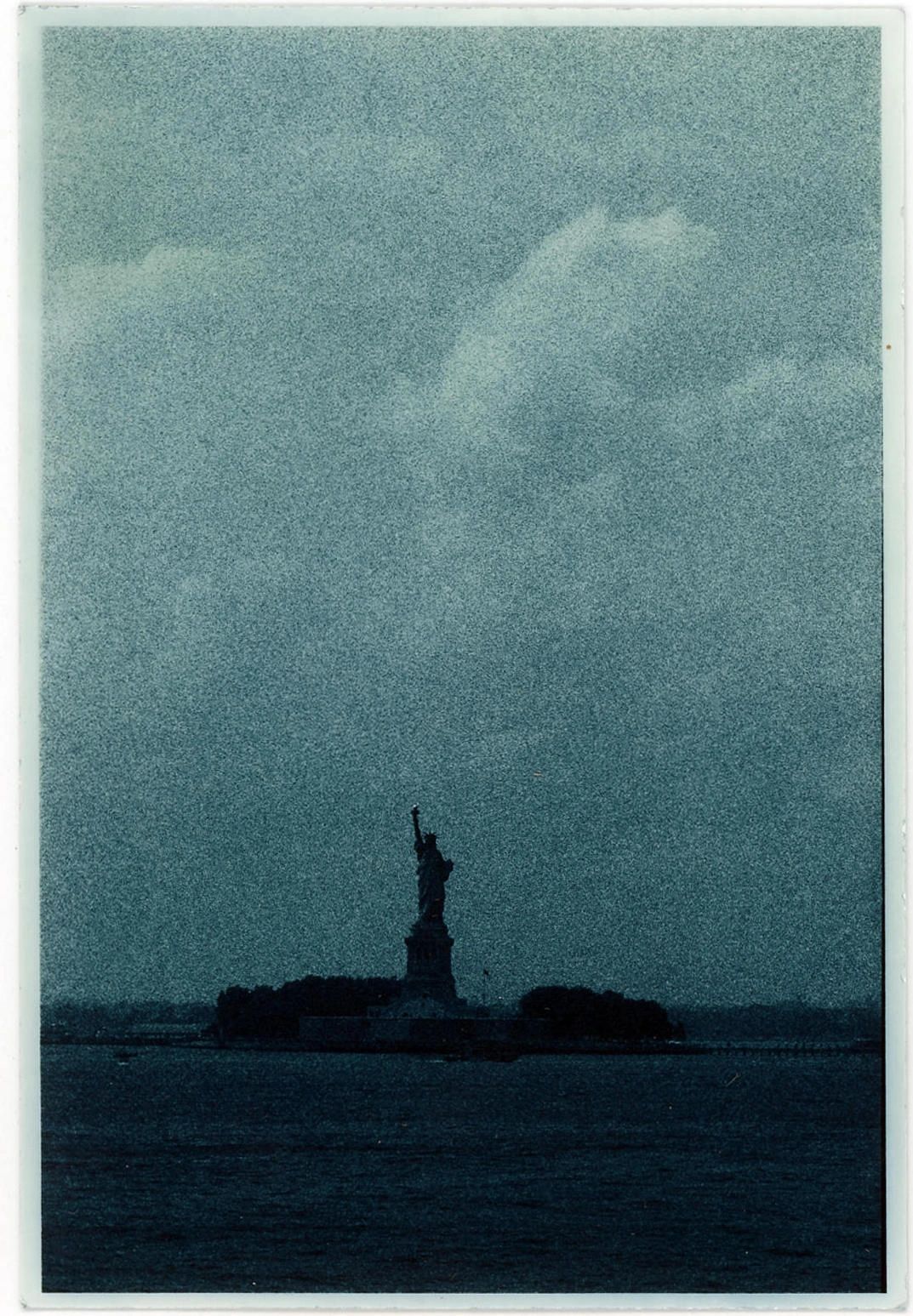 Ernesto Esquer, 'America In Blue,' 2017 signed, titled, dated, numbered on verso Gelatin Silver Print Paper - 3"x4.5" Edition 5 of 25. Image courtesy of the Artist.