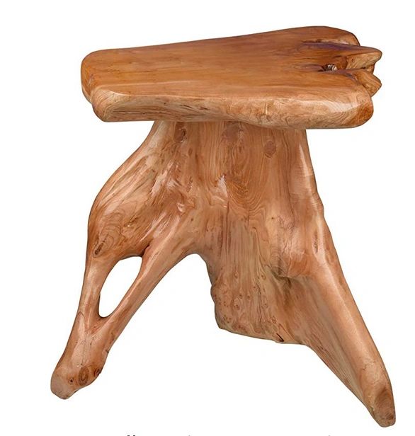 No. 10: Hand-carved Tree Stump Accent Table