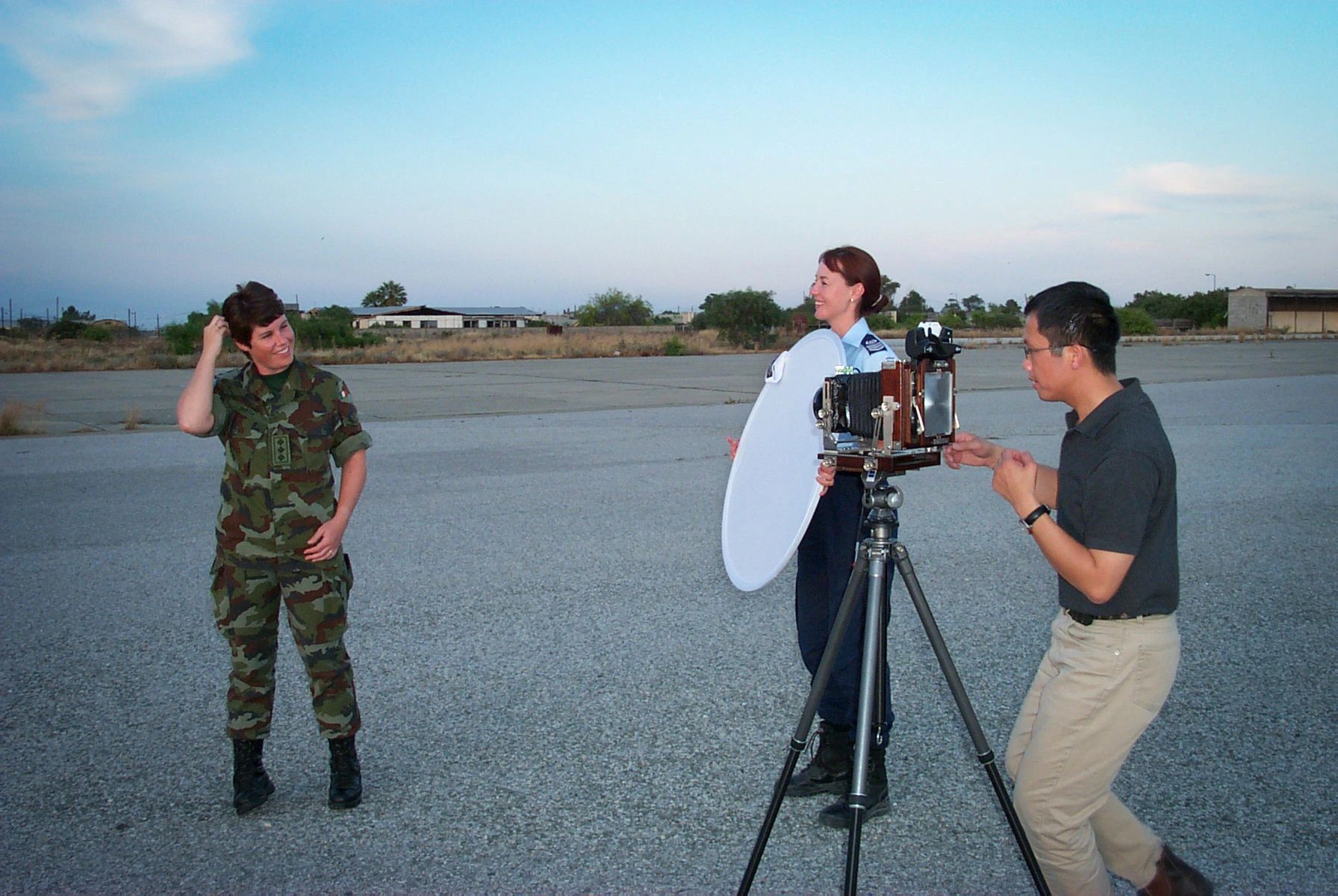 Chan Chao photographing UN Peacekeepers in Cyprus