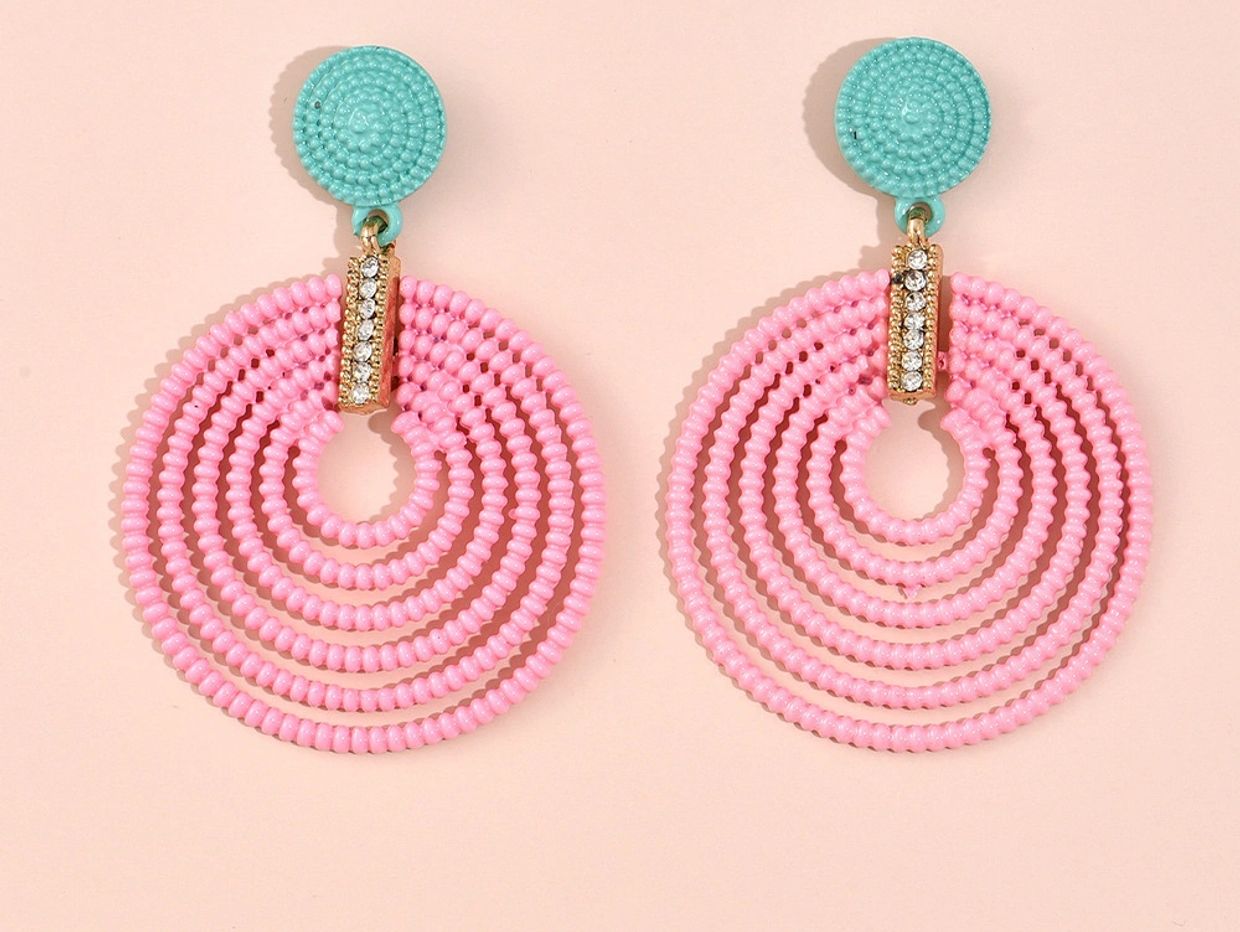 Wind Multicircle Earrings