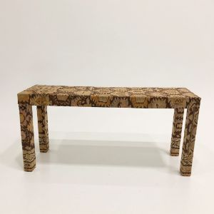 Asian/Indian/African Glass Top Console
