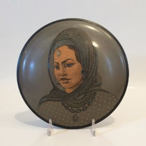 Islamic Woman Copper Plate