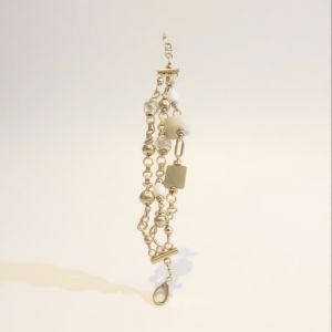 .925 Stones and Silver Balls Bracelet