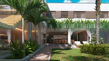 Projeto Arquitetônico de Casa, área de lazer, jardim, cozinha integrada, pé direito duplo