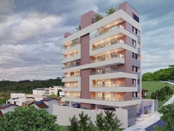 Fachada de edifício residencial 7 pavimentos , para incorporação imobiliária, estudo de arquitetura