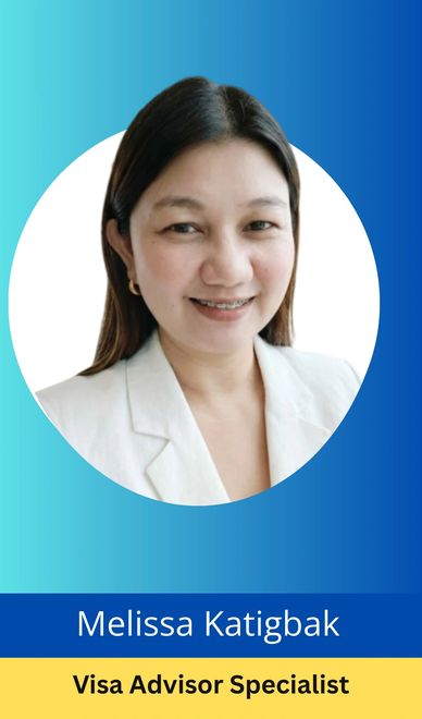 Professional portrait of Melissa Katigbak, Visa Advisor Specialist.