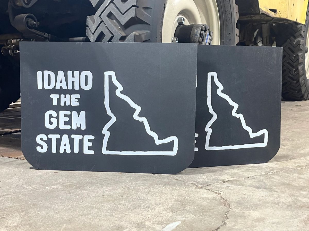 Idaho State Vintage Mud Flaps (1 Pair) 19" Wide x 14" Long x 3/8" Thick